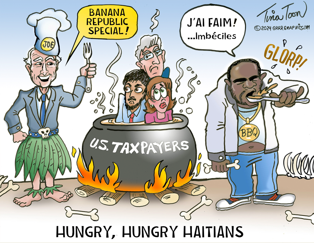 Hungry Hungry Haitians panel 1